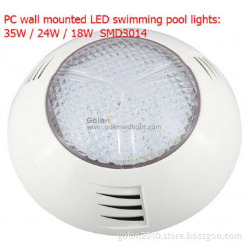 Wall Mounted LED Pool Light 24W SMD3014 LEDs, High Lumen High Quality RGB LED Pool Light